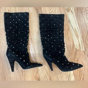 Black studded Valentino boots